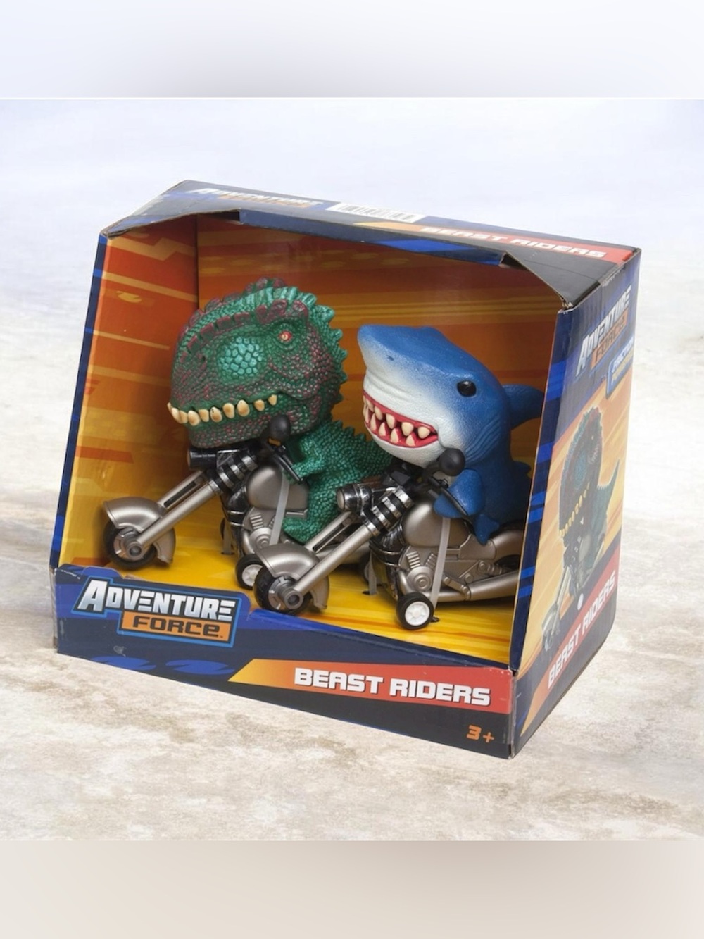 New Adventure Force T-Rex & Shark Beast Riders